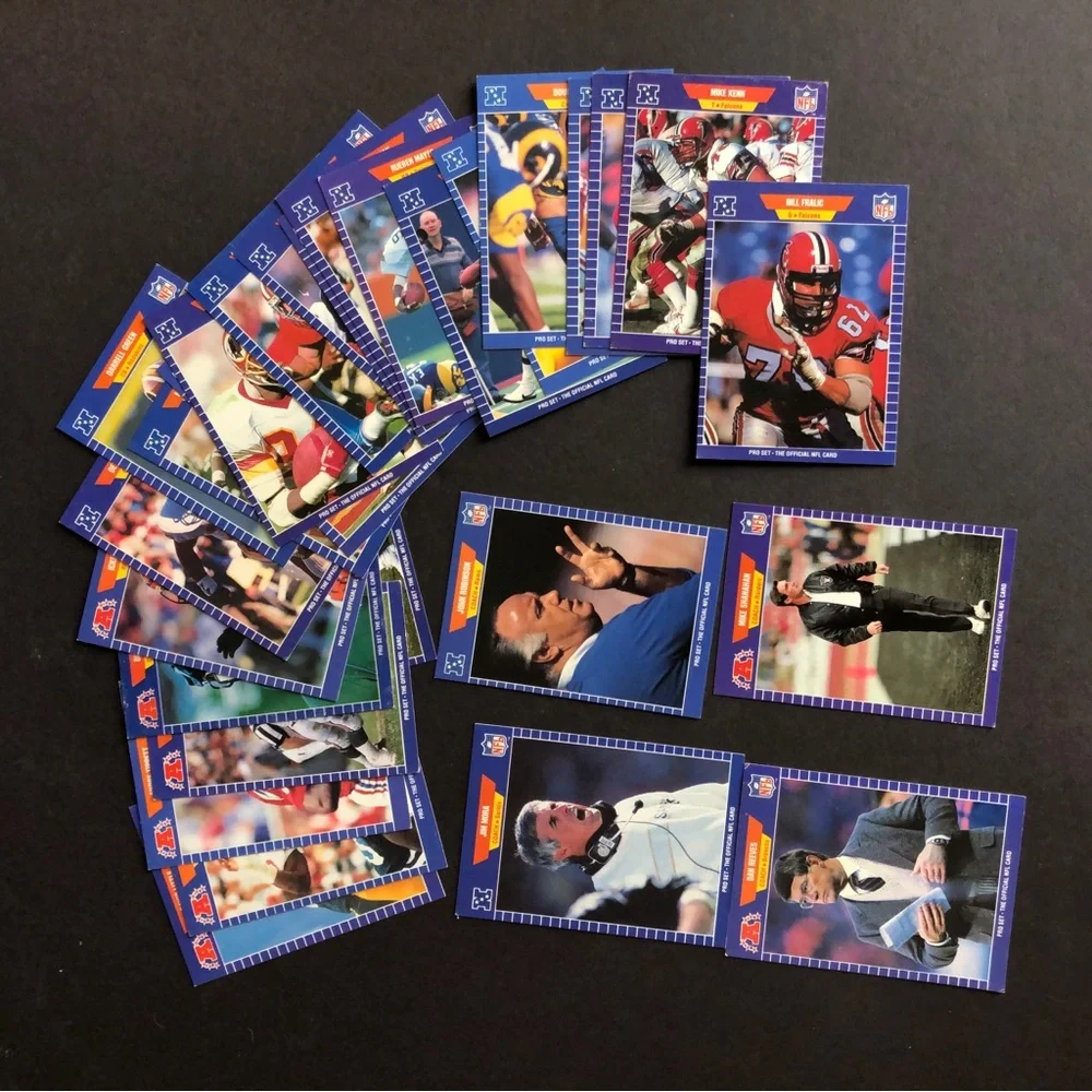 1989 NFL Offical Pro Set Football Card Lot of 120 Cards Super Bowl Excellent